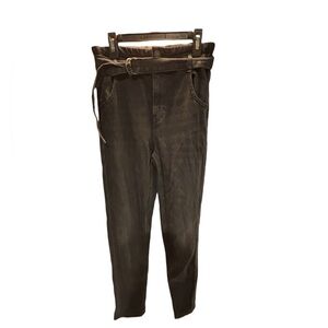 American Eagle Highest Rise Mom Jean Removable Belt Paper-bag Waist Size 2 Long